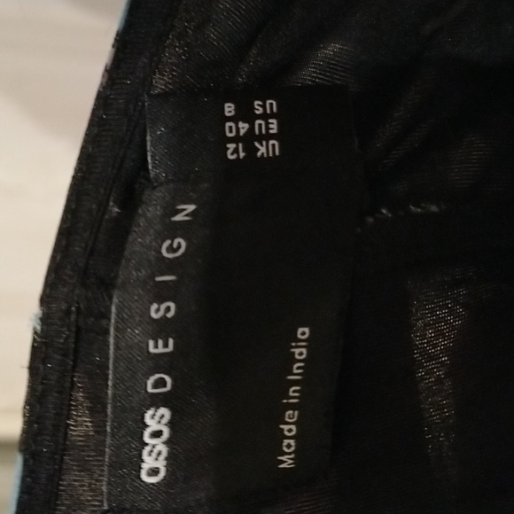 - 🌺Gorgeous ASOS Design pleated detailed dress with balloon sheer sleeves NWOT - Picture 12 of 13